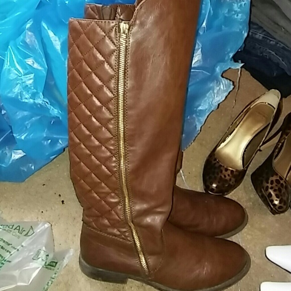 Sz 8 1/2 drk brwn riding boots by Mossimo - Picture 2 of 5